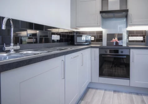 The kitchen at Four Seasons, Tenby