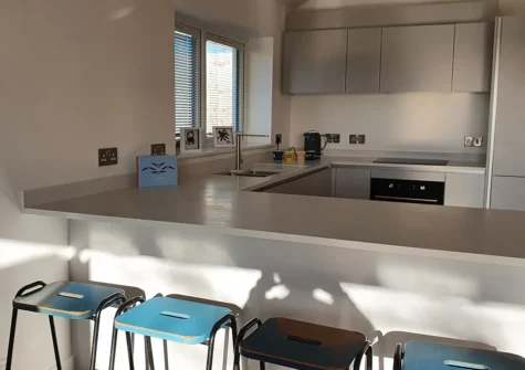 The kitchen at Galwad y Mor, Saundersfoot