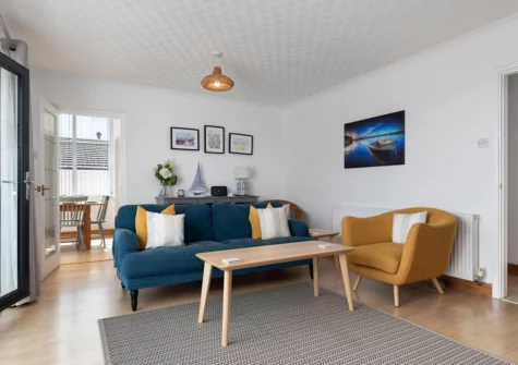 The living room at Glen View, Saundersfoot
