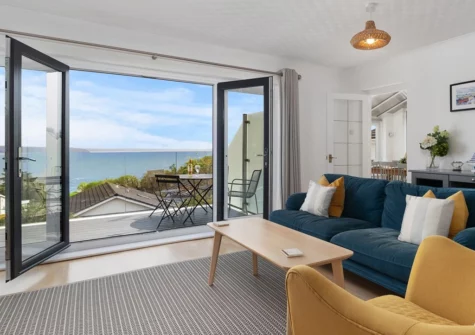 The living room at Glen View, Saundersfoot