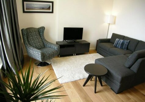 The living area at Glendower House 4, Tenby