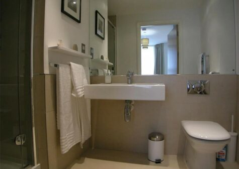 Bedroom #1 en-suite at Glendower House 4, Tenby