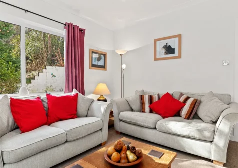 The living room at Glenvale, Saundersfoot