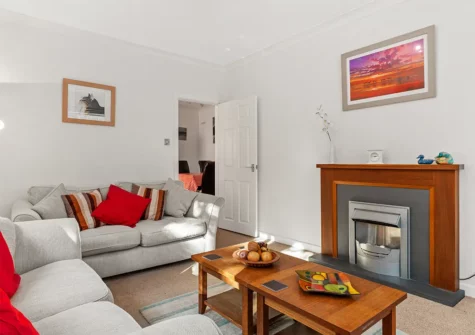 The living room at Glenvale, Saundersfoot