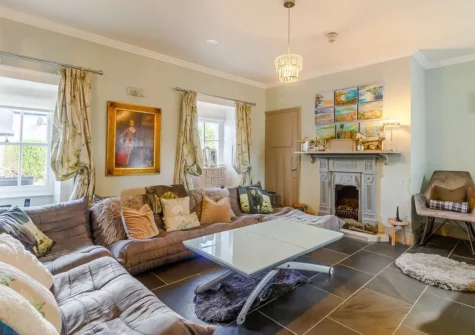 The small living room at Globe House, Angle