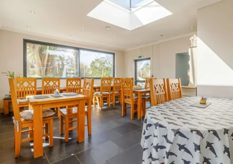 The dining room at Globe House, Angle