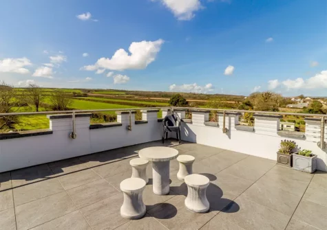 The roof terrace at Globe House, Angle