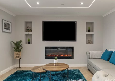 The living area at Golwg Y Môr, Saundersfoot