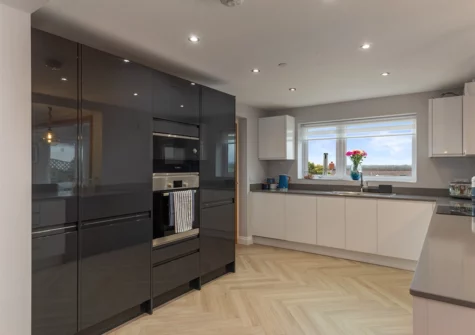 The kitchen at Golwg Y Môr, Saundersfoot