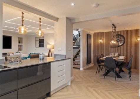 The kitchen at Golwg Y Môr, Saundersfoot