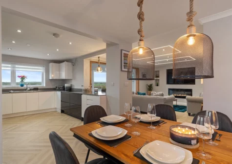The dining area at Golwg Y Môr, Saundersfoot