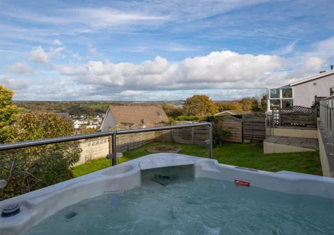 The hot tub at Golwg Y Môr, Saundersfoot