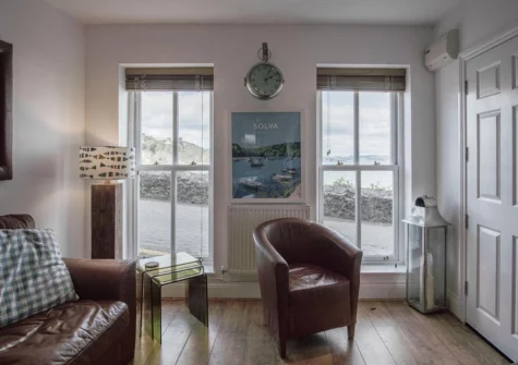 The living area at Goscar Court, Tenby