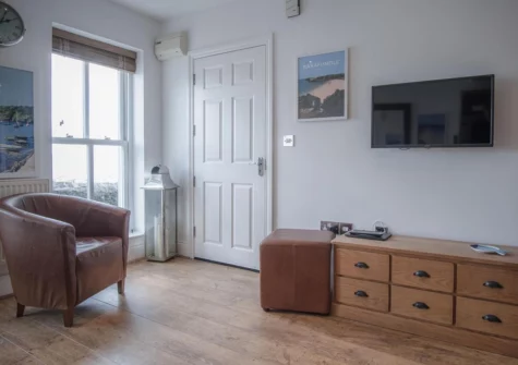 The living area at Goscar Court, Tenby