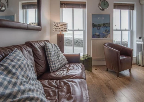 The living area at Goscar Court, Tenby