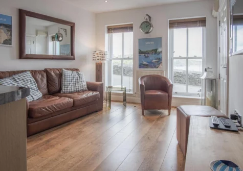 The living area at Goscar Court, Tenby