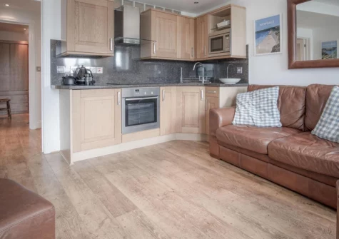 The living area at Goscar Court, Tenby