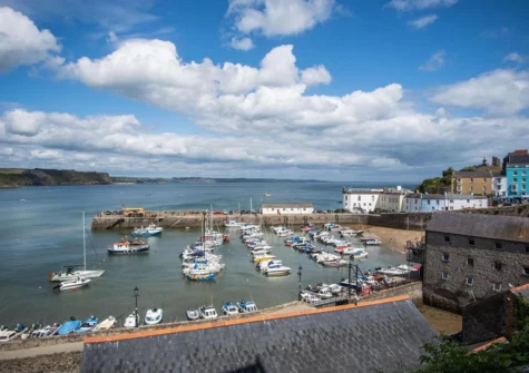 The view from Goscar Court, Tenby