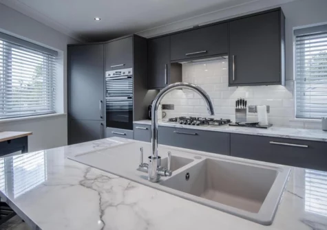 The kitchen at Gower View, Saundersfoot