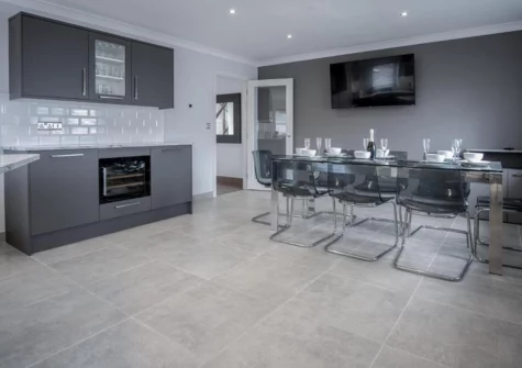 The dining area at Gower View, Saundersfoot