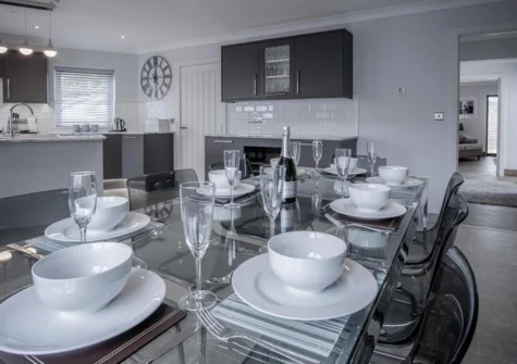 The dining area at Gower View, Saundersfoot