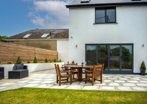 The garden, patio & alfresco dining area at Gower View, Saundersfoot