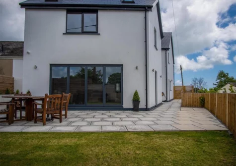 The garden & patio at Gower View, Saundersfoot