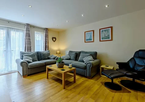 The living area at Grassholm Cottage, Tenby