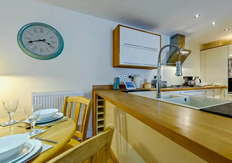 The kitchen & dining area at Grassholm Cottage, Tenby