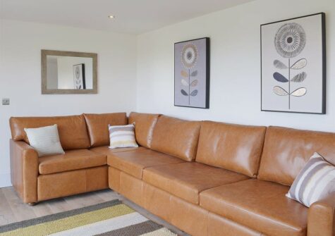 The living area at Green Meadow, St Dogmaels