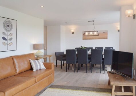 The living area at Green Meadow, St Dogmaels