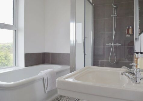 The bathroom at Green Meadow, St Dogmaels