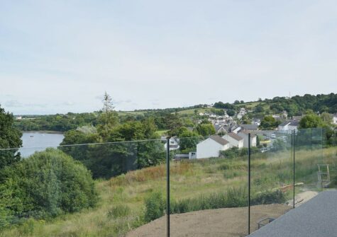 Enjoy the breathtaking countryside & river views from the terrace & hot tub at Green Meadow, St Dogmaels