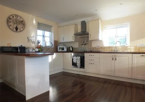 The kitchen at Gwyddno Lodge, Princes Gate