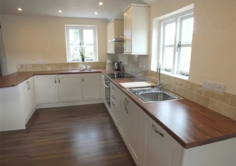 The kitchen at Gwyddno Lodge, Princes Gate