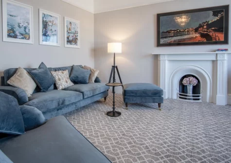 The living room at Gwynne House, Tenby