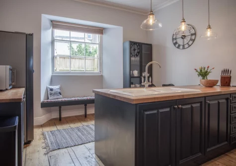 The kitchen at Gwynne House, Tenby