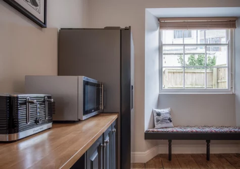 The kitchen at Gwynne House, Tenby