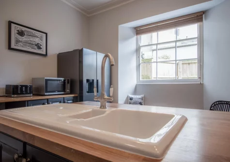 The kitchen at Gwynne House, Tenby