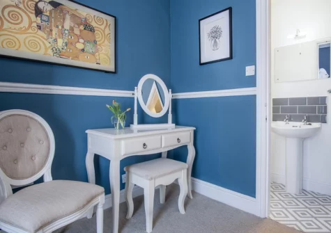 Bedroom #4 & en-suite at Gwynne House, Tenby