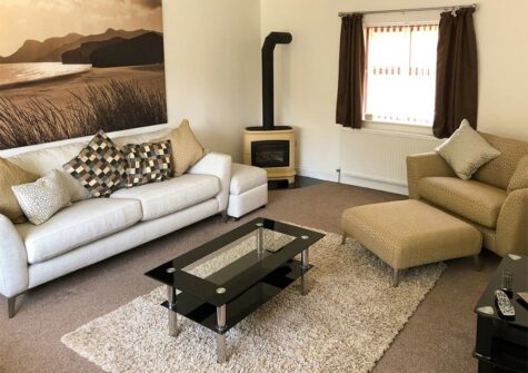 The living area at Hafan Dawel, Stepaside