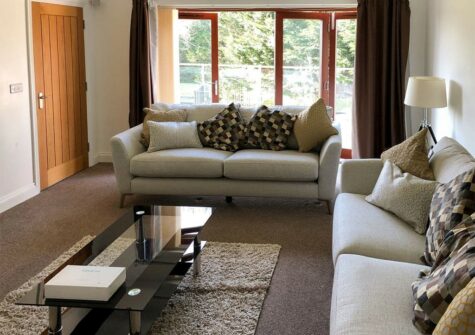 The living area at Hafan Dawel, Stepaside