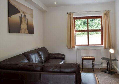 The sitting room at Hafan Dawel, Stepaside