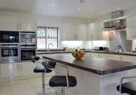 The kitchen at Hafan Dawel, Stepaside