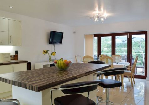 The kitchen at Hafan Dawel, Stepaside