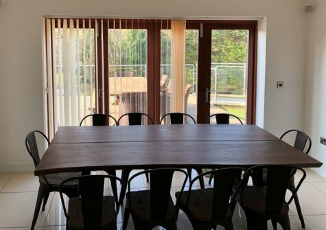 The dining area at Hafan Dawel, Stepaside