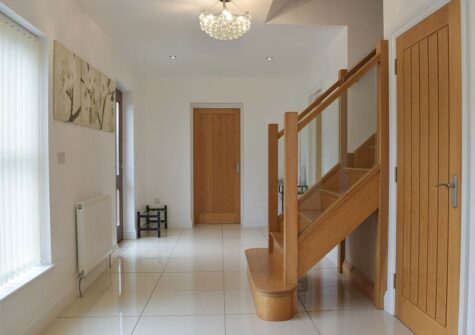 The hallway at Hafan Dawel, Stepaside