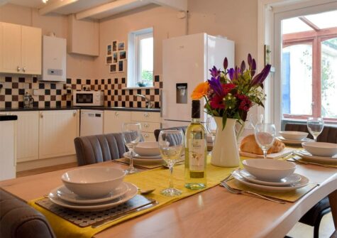 The dining area at Hafan, Tenby