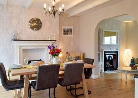 The dining area at Hafan, Tenby