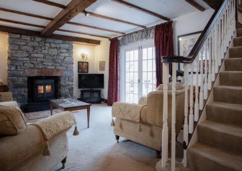 The living room at Hall House, St Florence